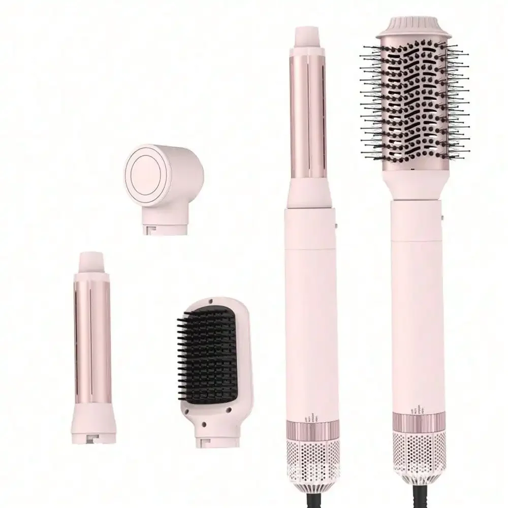 5-In-1 Hot Air Comb, Multi-Functional Hair Dryer, Hair Straightener, Curling Iron, Dual-Purpose Head Change, Hair Dryer, Hair Dryer
