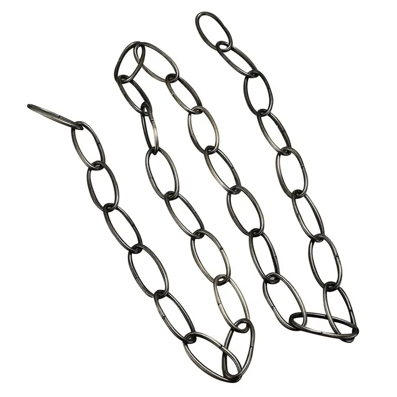ABWP-6 Pcs 1M Heavy Duty Chain For Vintage Chandelier Hanging Lamp,Pearl Black