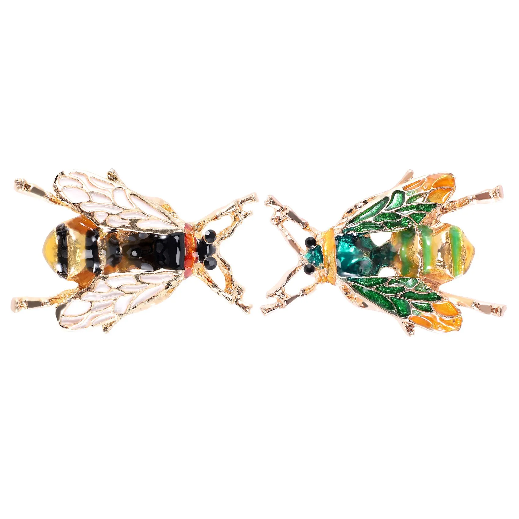 ABQR Fashion Natural Insect Animal Enamel Brooches Bee Alloy Pins Vintage Jewelry for Women,bee
