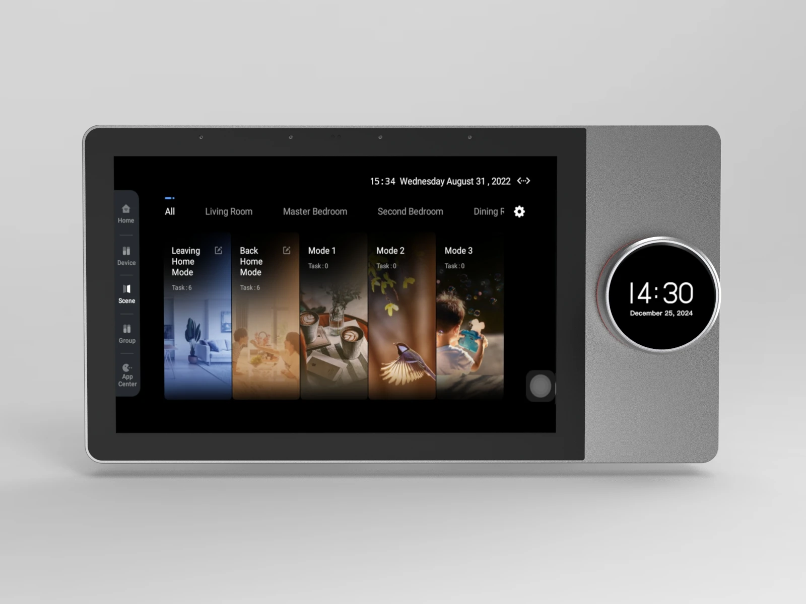 2025 TUYA 6-Inch Rotatable Touch Screen Android Smart Home Control Panel Multi-Function Zigbee WiFi Smart Panel System IPS App