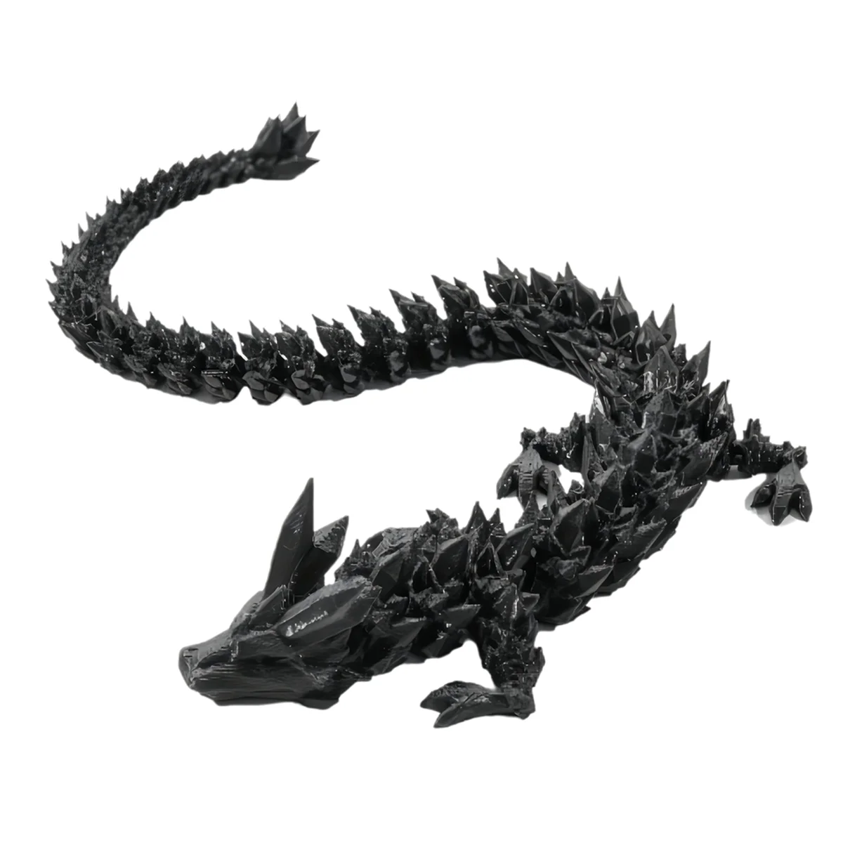 ABMO 30 سنتيمتر التنين المنقولة زخرفة مع المفاصل التنين زخرفة الإجهاد تقليل سطح المكتب لعبة حلية