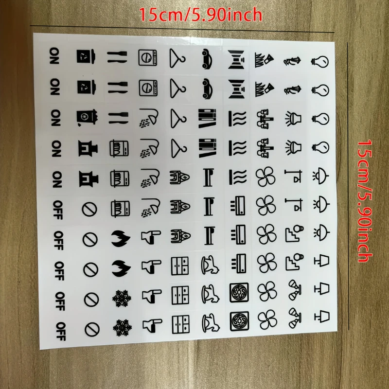 3 Sets Clear Transparent Light Switch Label Stickers Waterproof Home Office Bedroom Kitchen Switch Panel Labels