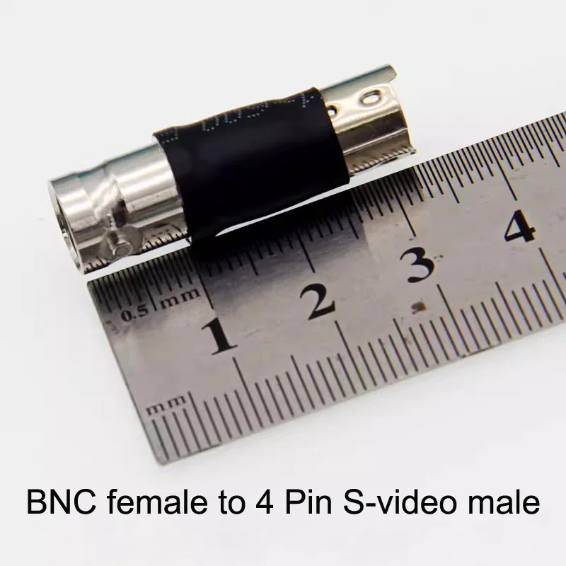 4 Pin Male/Female S-video To BNC Male Female Monitor Video Signal Interconnect Q9 Video Security High Definition Signal Adaptor