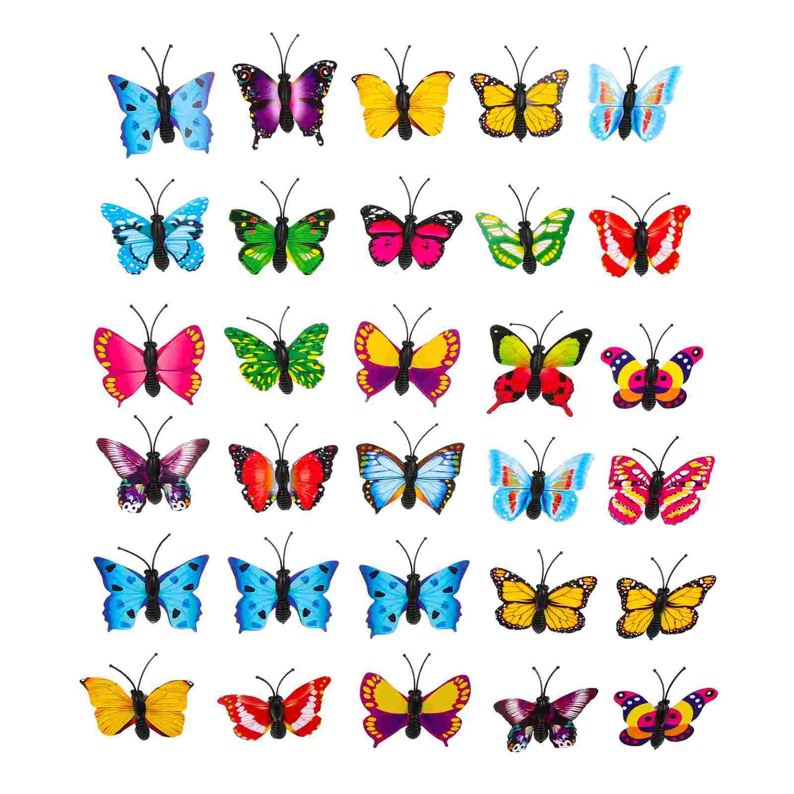 30 Pcs Mini Bulk Butterfly Pushpin Office Thumb Tacks Metal Colorful Message Board Butterflies Thumbtacks