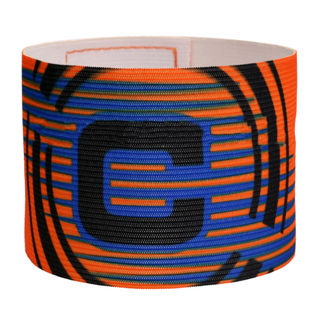Fascia da braccio per capitano di calcio FACILE DA UTILIZZA Fascia da calcio elastica in più colori Braccialetti per gruppi di squadre regolabili di alta qualità