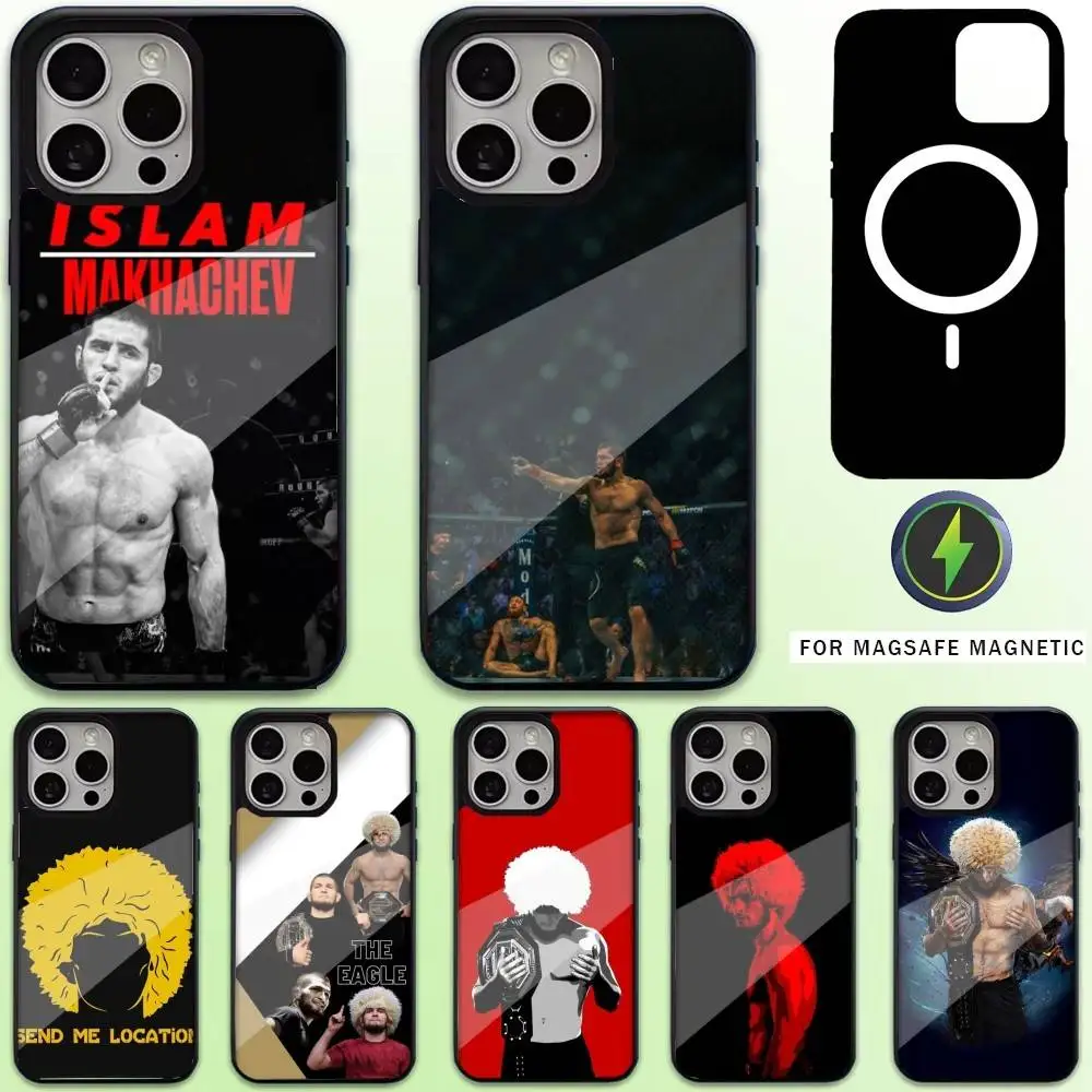 

K-Khabib N-Nurmagomedov Phone Case For iPhone17,16,15,14,13,12,11 Plus,Pro Max Magnetic Magsafe Wireless Charging