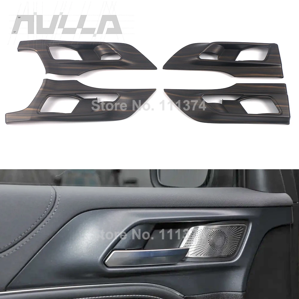 

For GWM Tank 300 2021-2024 2025 2026 Inner Door Bowl Panel Protection Trim Wood Grain Color Decor Accessories