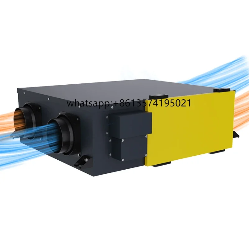 

HRV ERV Ducting Ventilator Heating Radiator Air Recuperator Ceiling Exhaust Fan with WIFI Tuya Remote Control