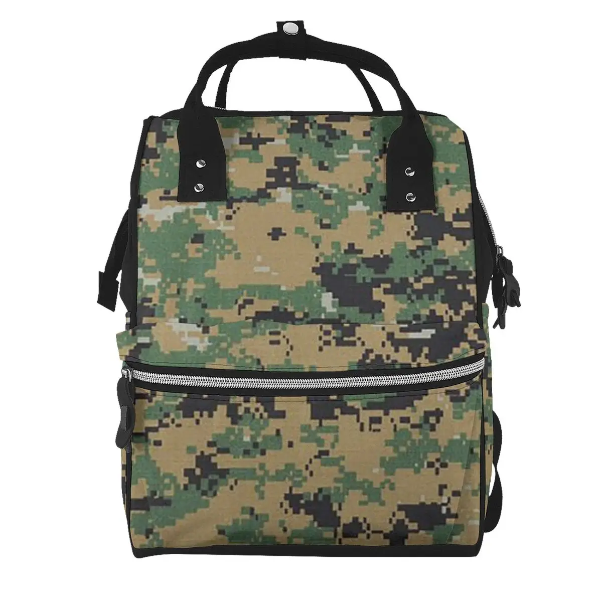 Camo Camouflage Military Woodland Army Student Backpack School Bag Hiking Travel Daypack for Men Women Bookbag Shoulder Bags