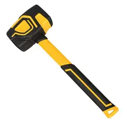 Rubber Mallet Hammer One-Piece Square Head Rubber Mallet Installation Hammer for Floor Board Tiles