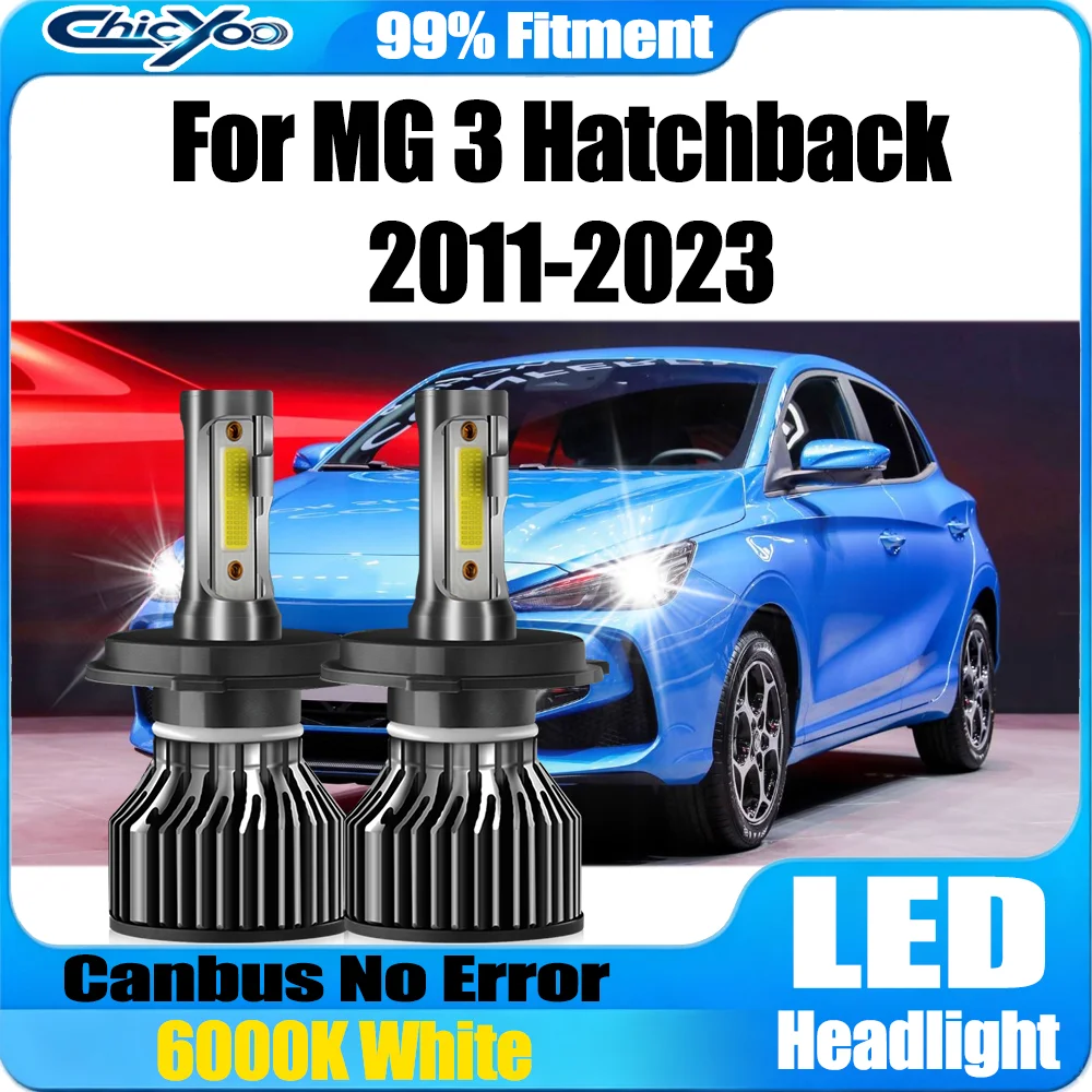 2pcs For MG 3 Hatchback 2011-2023 H4 High Low Beam 120W 20000LM Turbo LED Headlight Plug And Play Canbus No Error Car Headlamp