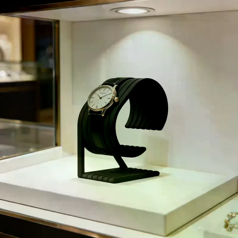 Adjustable Watch Display Stand For 10 Watches Compact Organizer Base For Home Storage Or Store Display
