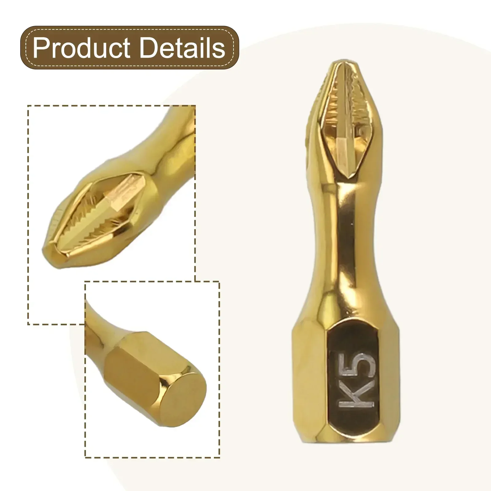 Cross Screwdriver Hardness Industrial Grade Design K Alloy Steel High Density Anti Slip Teeth Adsorption Fixing