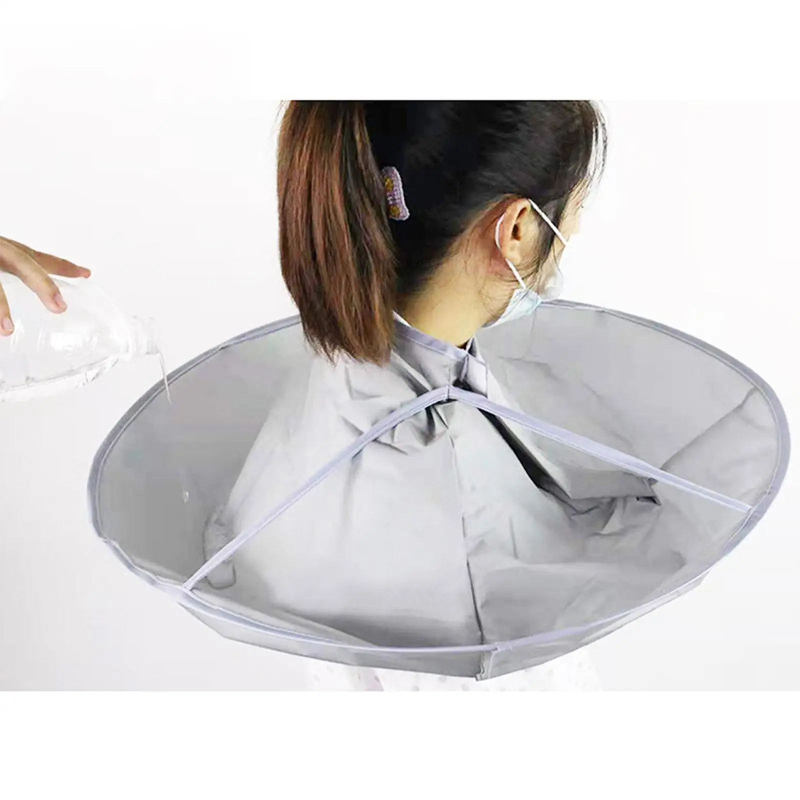 23.5inch Haircut Cape Barber Cape Multifunction Lightweight ,Keep Hair Off Clothes and Floor ,Easy to Use and Store Professional