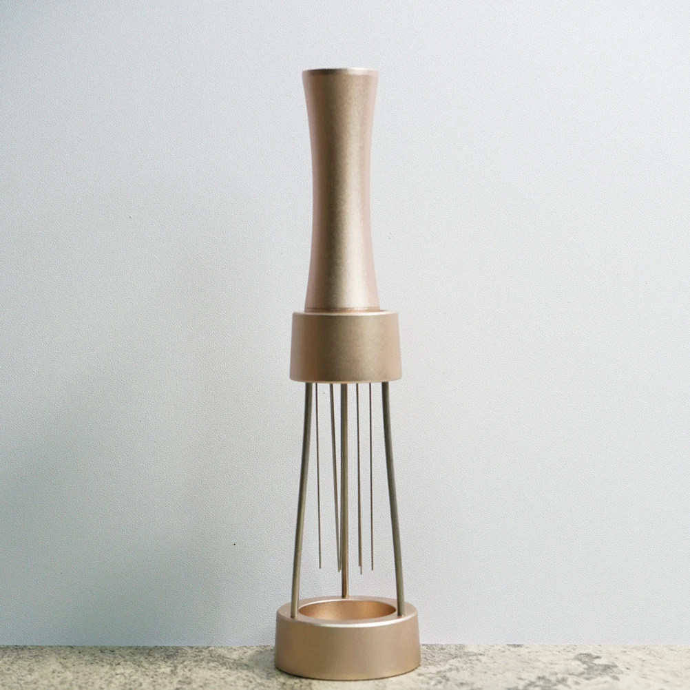 

Stainless Steel Powder Espresso Distribution Tool Non-Stick Rust-Resistant Easy Clean Accessories Espresso Stirrer Distributor