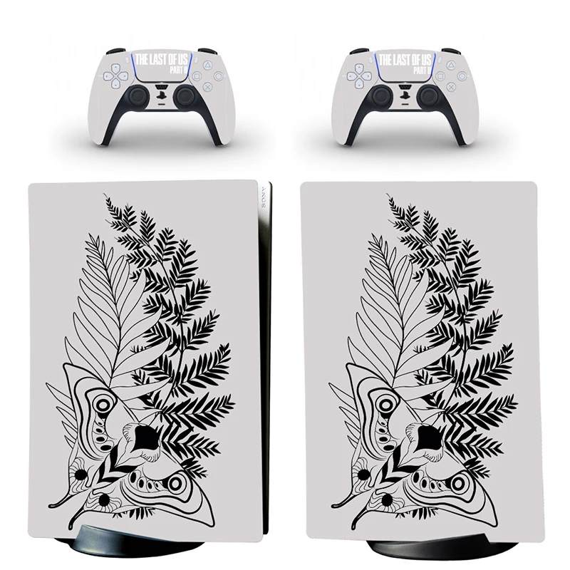 The Last of Us PS5 Digital Edition Skin Sticker Decal Cover for PlayStation 5 Console and 2 Controllers PS5 Skin Sticker Vinyl