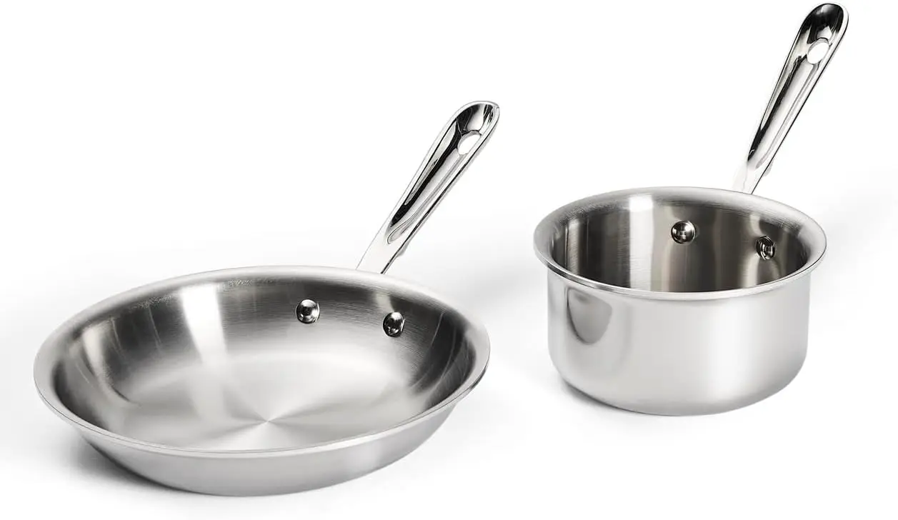 

8-дюймовая 1-литровая сковорода-сотейник из нержавеющей стали для кухни