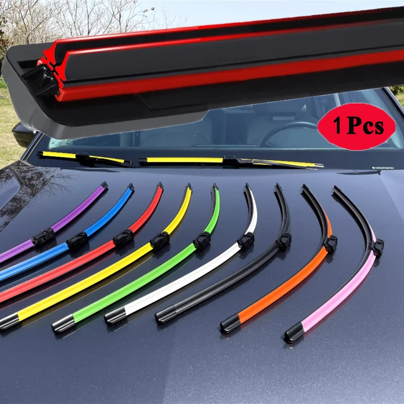 

Colorful 21" Push Button 19mm Double Rubber Car Front Wiper Blades Windshield Windscreen