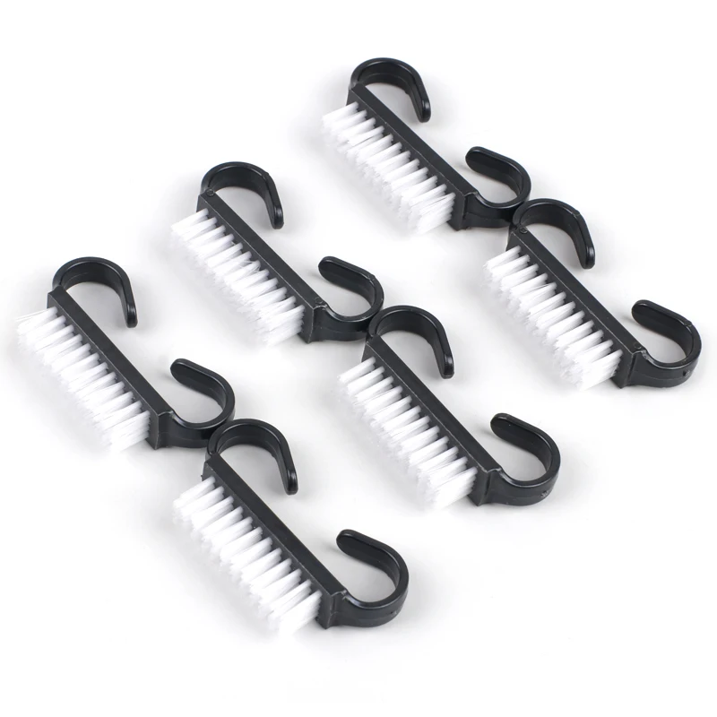 50Pcs Black Cleaning Nail Care Brush For Manicure Soft Remove Dust Small Angle Cleaner Acrylic&UV Powder Remover Brush