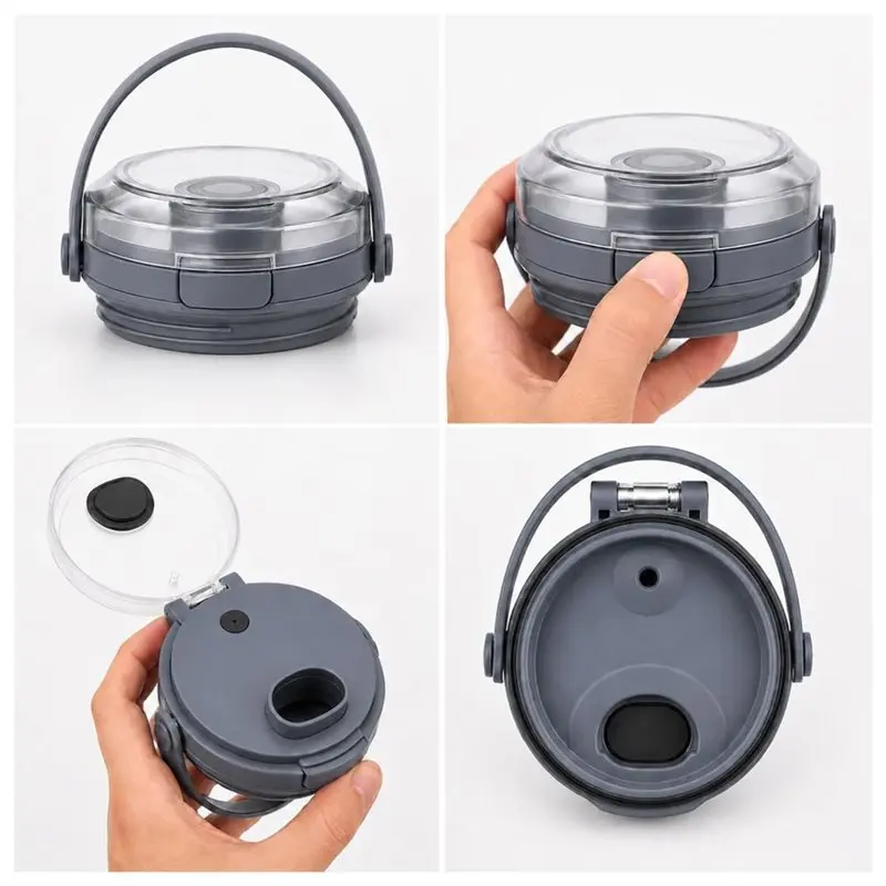 [NEW!A24P】 Replacement Lid For Ninja Blast Portable Blender Grey