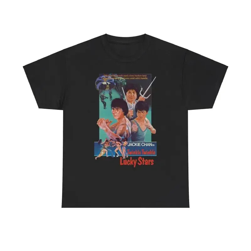 Twinkle Lucky Stars Jackie Chan Sammo Hung T shirt Heavy Cotton