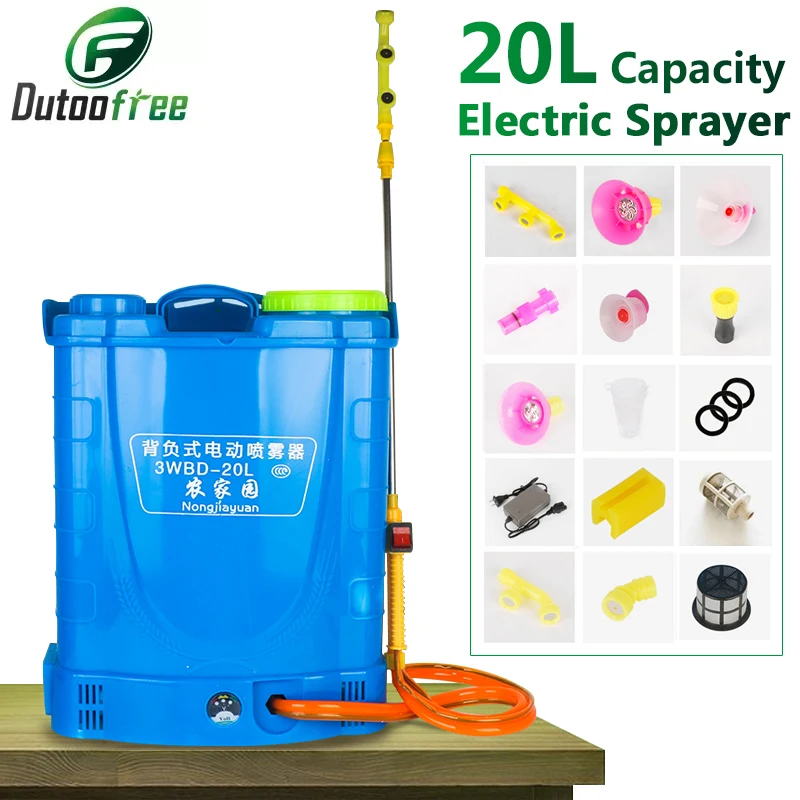 

20L Rechargeable Electric Sprayer Agricultural Electric Sprayer Pesticide Dispenser Garden Irrigation Sprayer 10-14Ah