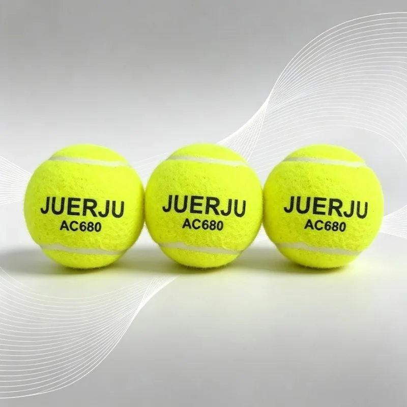 

3PCS High Elasticity Tennis Professional Tennis Training Game Ball Outdoor Dogs Bite and Chomp 63mm Tennis Ball