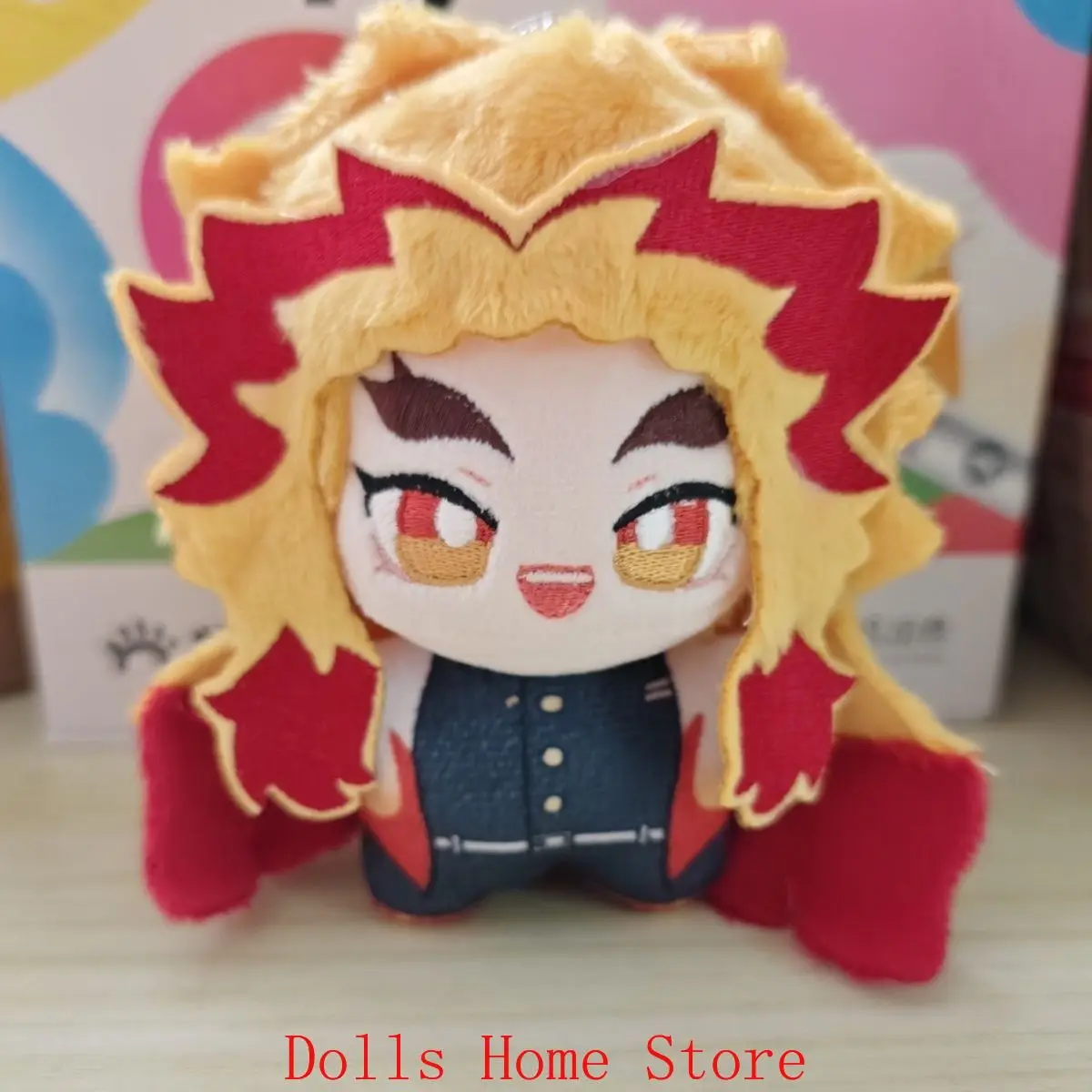 أنيمي دور Rengoku Kyoujurou لطيف تأثيري أفخم القطن نجم البحر الجسم 10 سنتيمتر قلادة بلوشي هدية عيد ميلاد