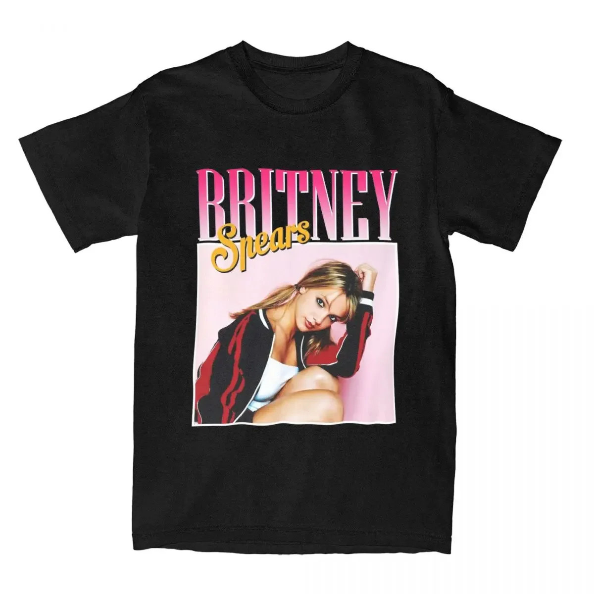 Men's Britney Spears Singer T Shirt Cotton Tops Casual Short Sleeve Crew Neck Tee Shirt Classic T-shirt