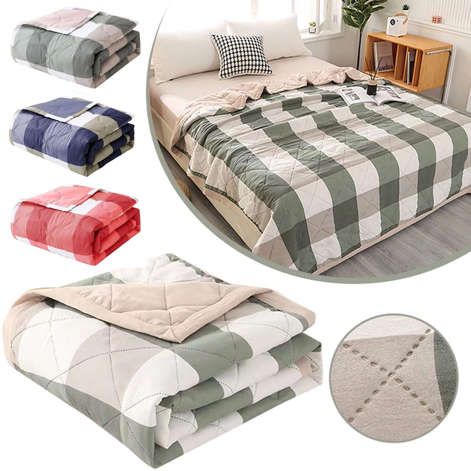 Summer Cool Quilt Double Cold Effect Blanket Cooler Fiber Ice Blanket Sleeping Quilt Hot Sleepers And Night Sweats Ice Blanket