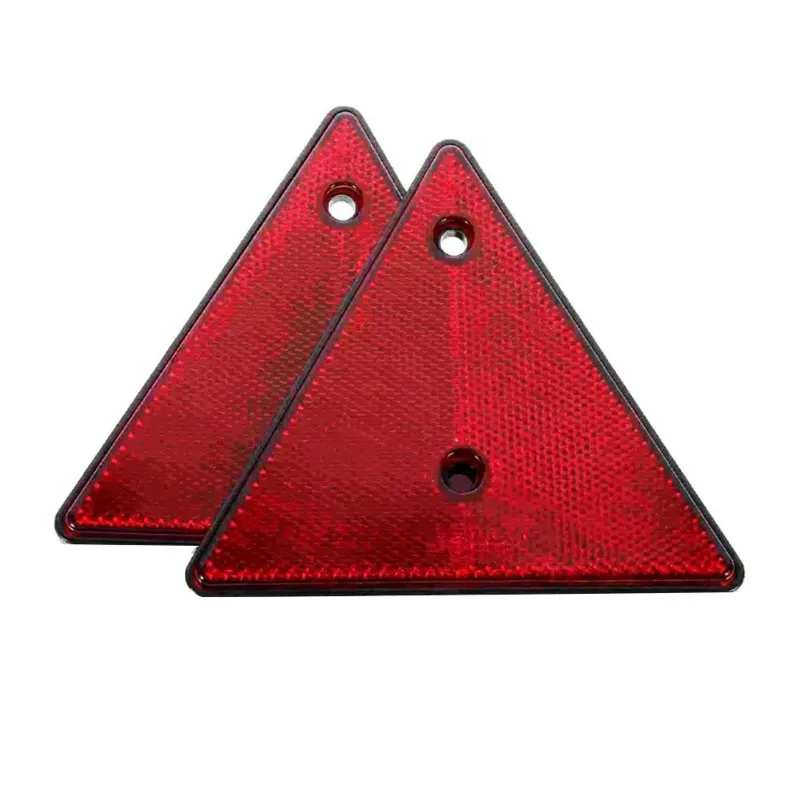 N36R-2 Vehicle Reflective Triangular Retroreflectors - Enhance Road Safety Easy To Install On Cars, Trailers, And Bicycles