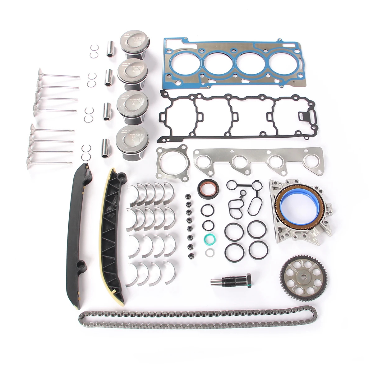 1.2T Engine Gaskets Overhaul Repair Kit Fit For VW Caddy 2011-15,Polo 2010-22, Jetta 2011-18, Skoda Fabia Seat Ibiza CBZA  CBZB