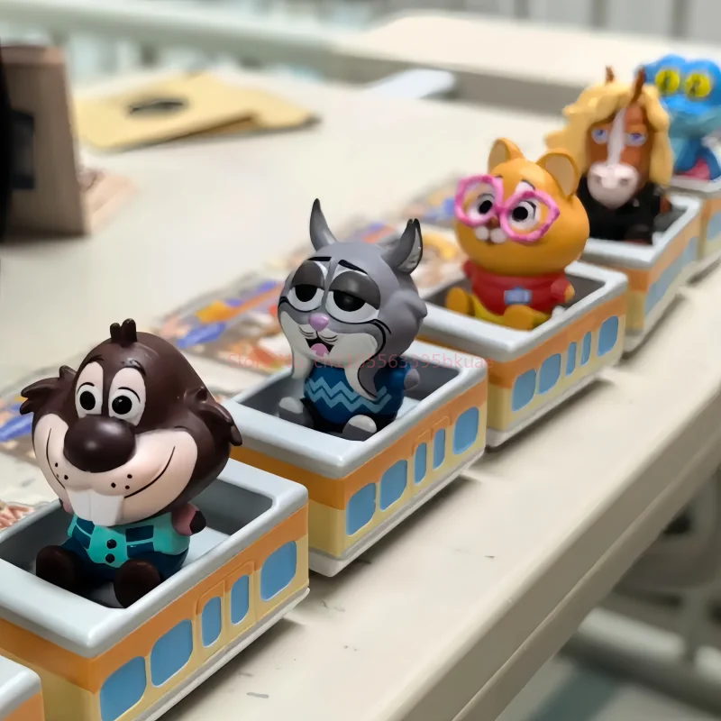 

Оригинальная серия Zootopia Happy Train: коллекционные фигурки в закрытой упаковке, аниме-персонажи Джуди, Ник, Гэри, загадочная игрушка-кукла, настольная модель, подарки на день рождения