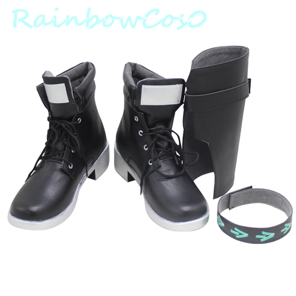 Arknights Schwarz Black Cosplay Shoes Boots Game Anime Carnival Party Halloween Chritmas Rainbowcos0 W2170