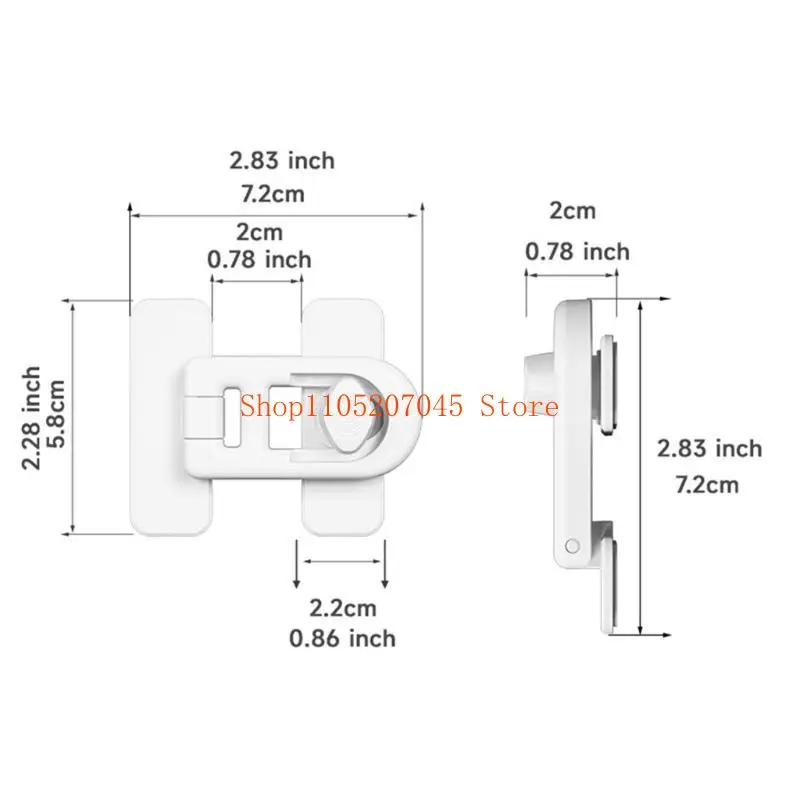 37cd Campers سلامة الطفل قفل باب الثلاجة ABS تأمين المزالج تصميم جاهز للسفر