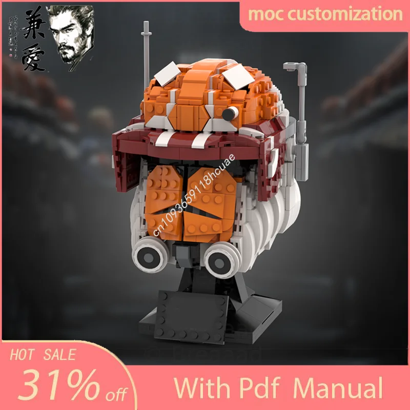 

820PCS MOC Captain Vaughn Helmet Star Battle Model Building Block Diy Creative Assembly Educational Bricks Toys Kid Gift