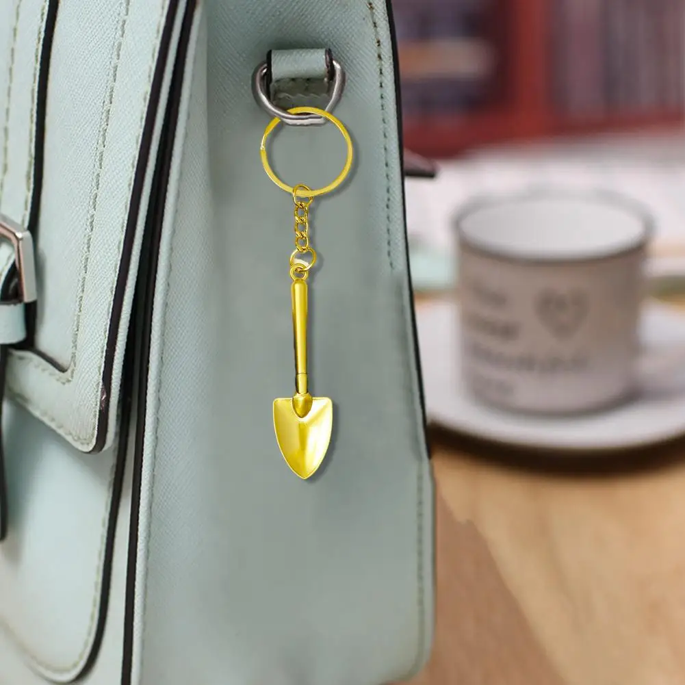 Shovel Keychain Durable Keychain Compact Metal Spade Keychain Pendant Mini Shovel Keyring for Corrosion-resistant Novelty