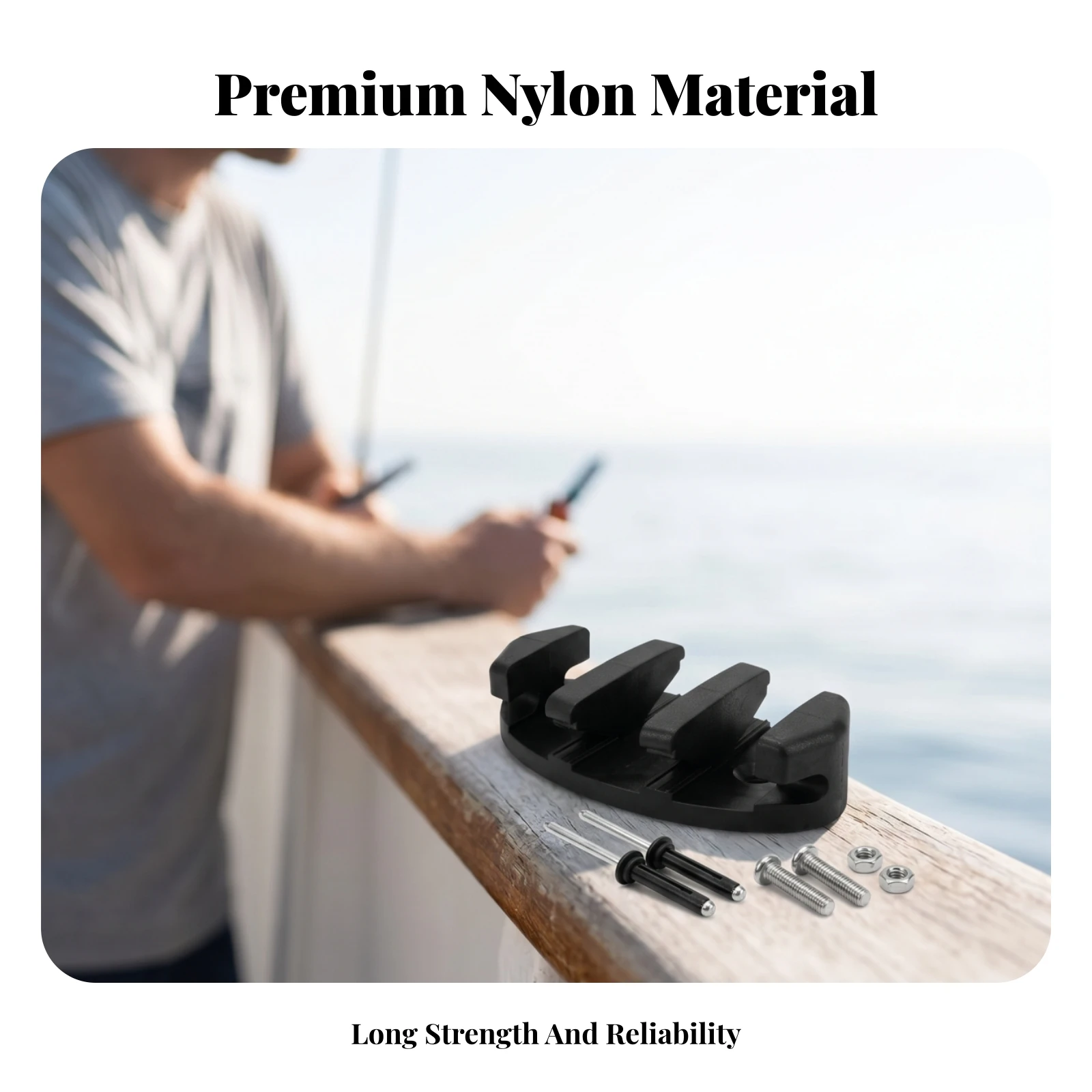 Curved Mounting Block Metal Fasteners Nylon Clamping Base Marine Hardware Molded
