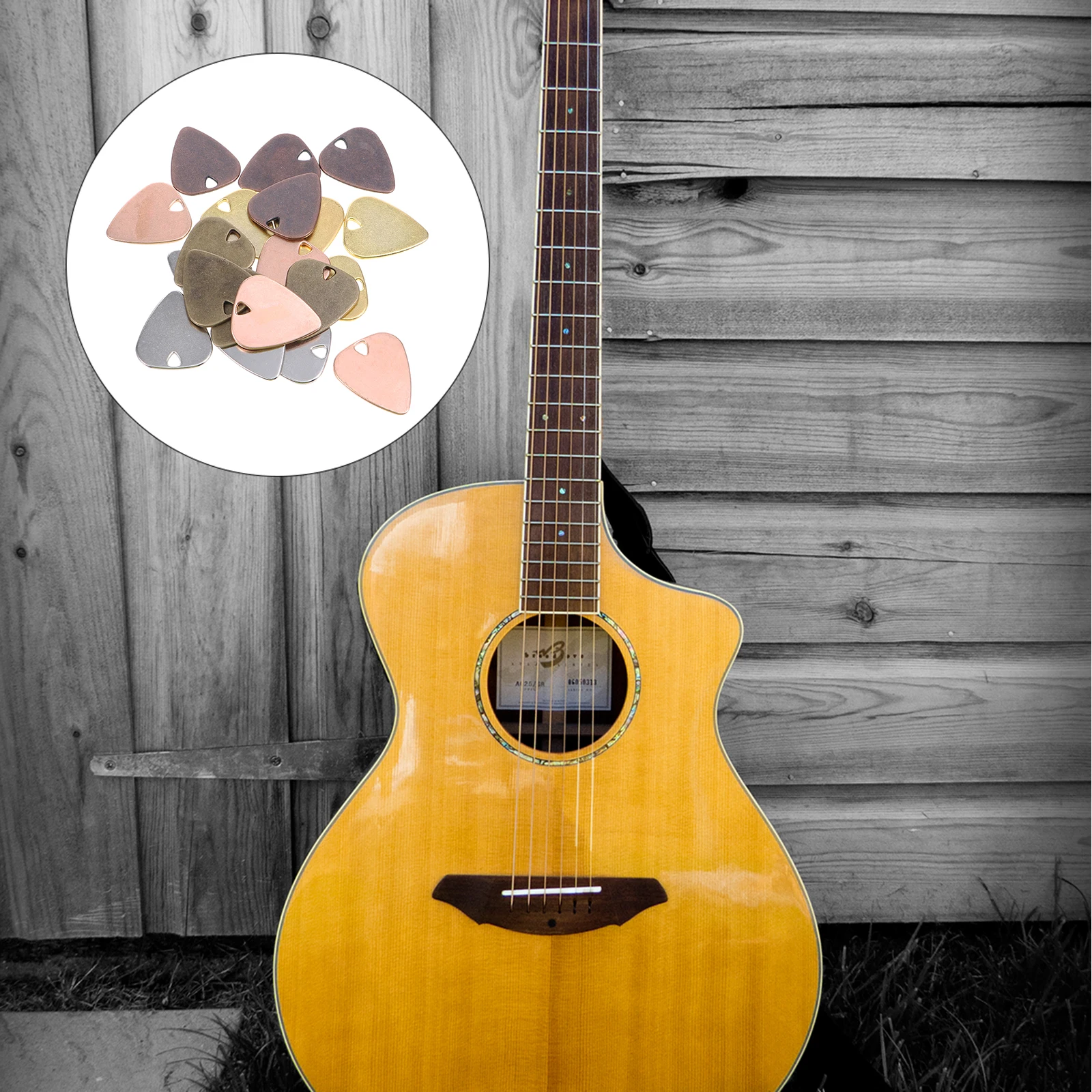 

20Pcs Alloy Guitar Plectrum Metal Pick for Electric Guitar Enhanced Sound Performance Reliable Build Comfortable Handling