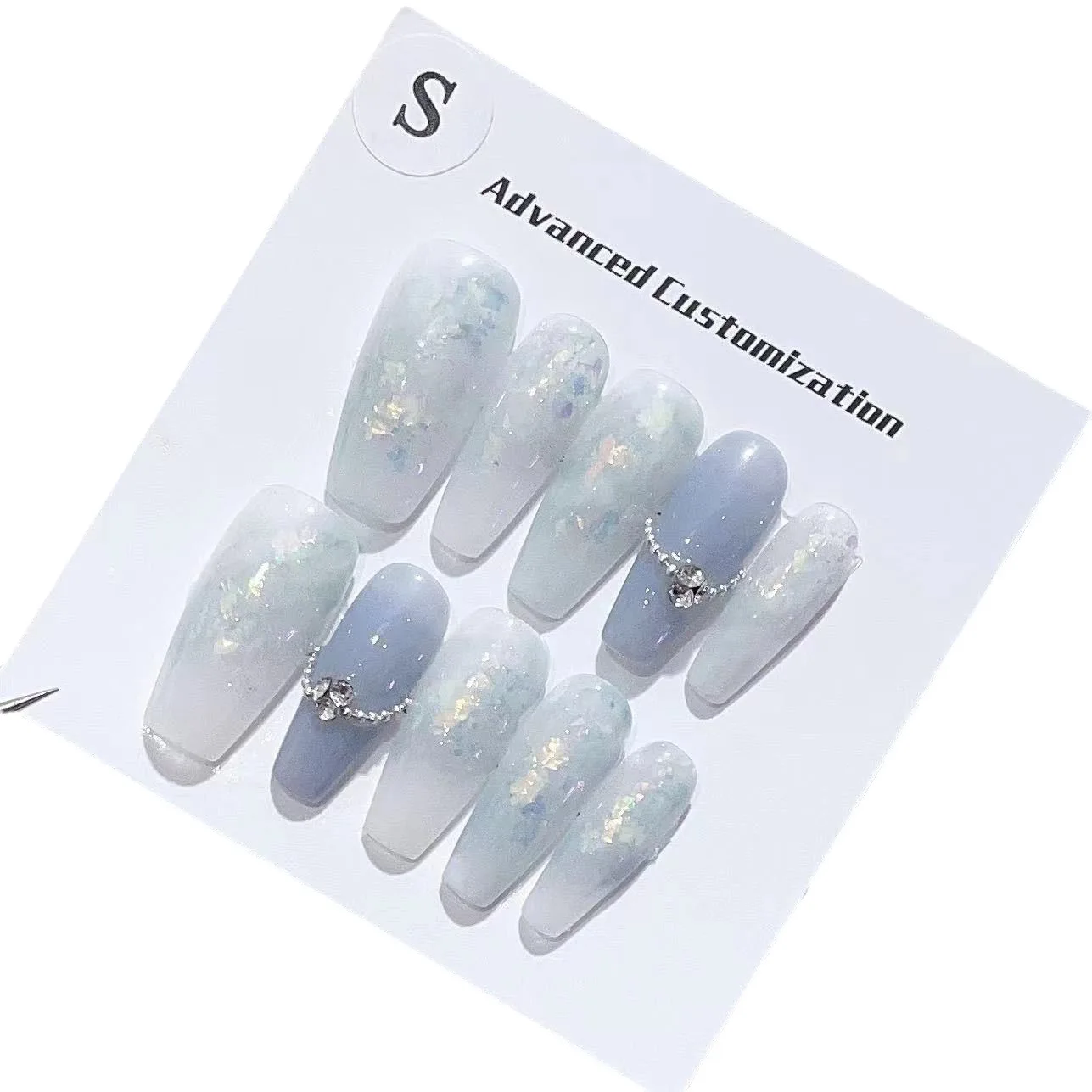 

Emmabeauty Sky Dream Removable Reusable Handmade Press On Nails.No.24610