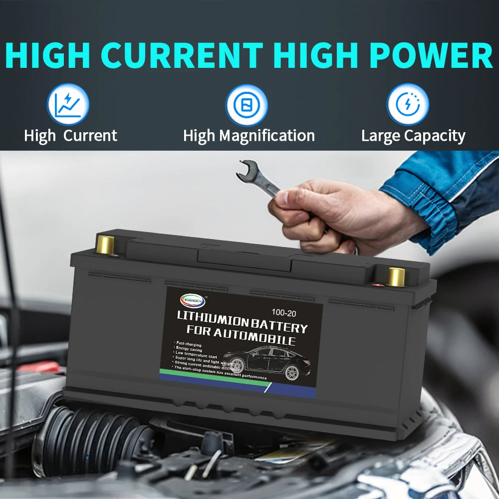 12V Auto Batterie LiFePO4 Lithium-Eisen Phosphat Starthilfe Caravan Auto Automobil Akkus Bateria Para Carro