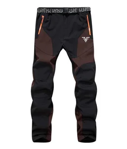 Autumn and Winter Men's Fishing Charging Pants Velvet Warm Waterproof Pants Women Sports Fishing Trousers Waterproof