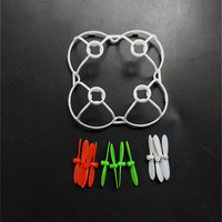 CX-10 CX 10 CX10 3sets propeller main blades 1pc protection cover guard Ring Mini RC Quadcopter Drone R/C Spare Parts