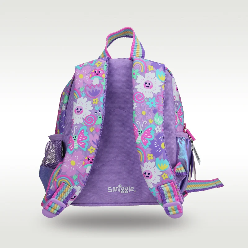 Australia original Smiggle hot-selling children\'s schoolbag girls purple butterfly cute little schoolbag kindergarten backpack