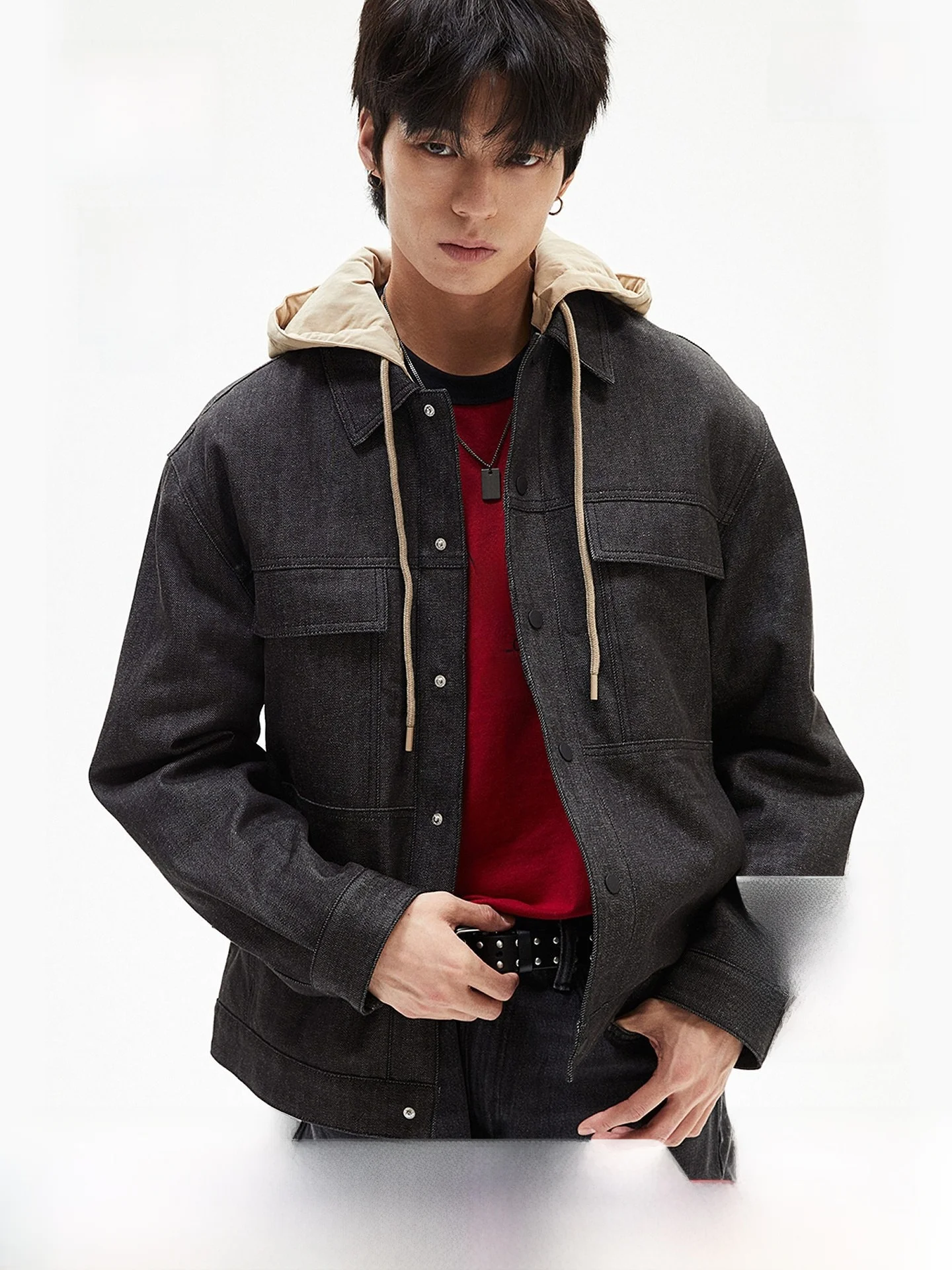 

Мужская хлопковая куртка H&M, зимняя теплая свободная рабочая одежда с капюшоном, пальто Barn Sle, длинная повседневная верхняя одежда обычной длины