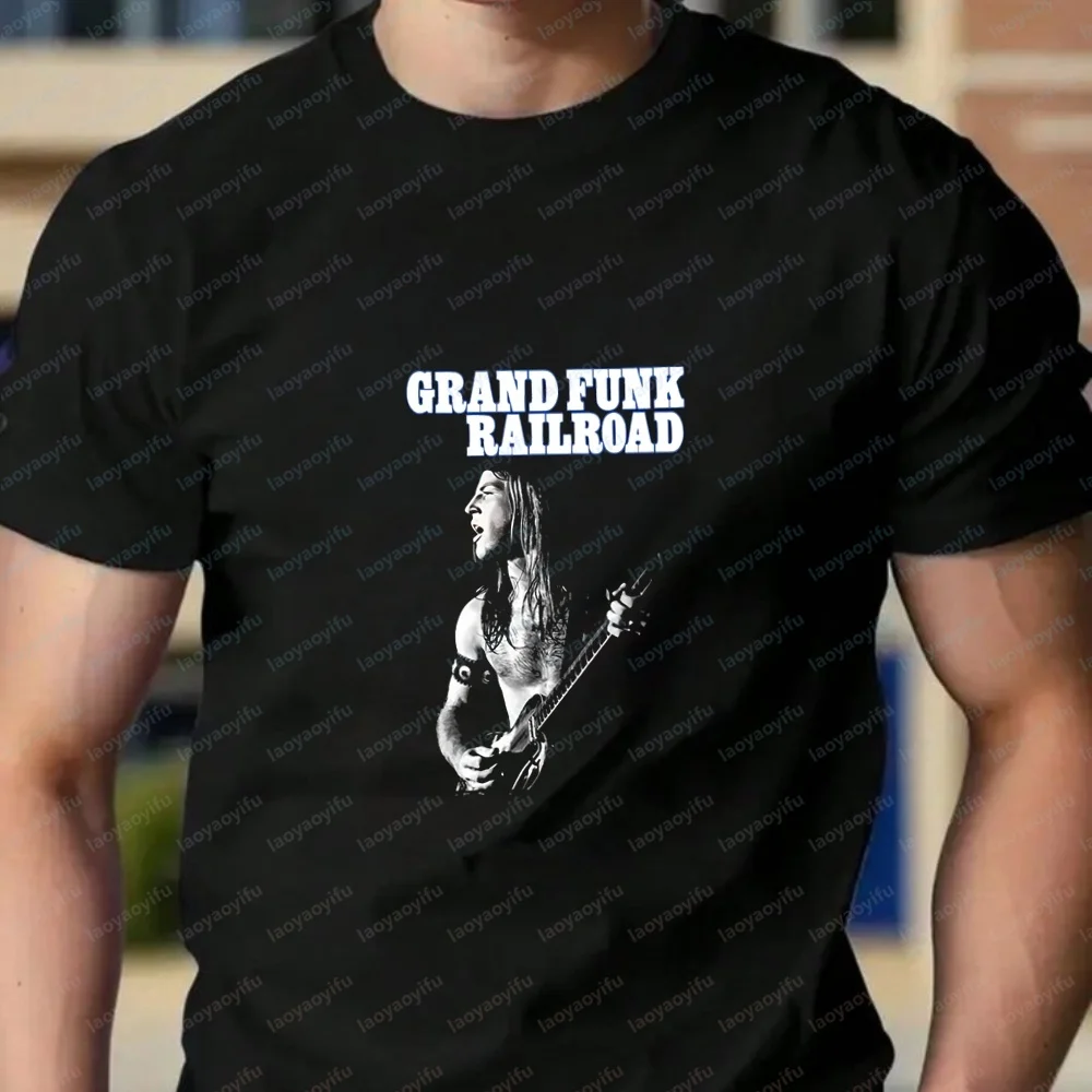 Korean-style Review of Men's Clothing - Grand Funk Railroad Short-sleeved Men's and Women's Shirts - Comfortable T-shirts