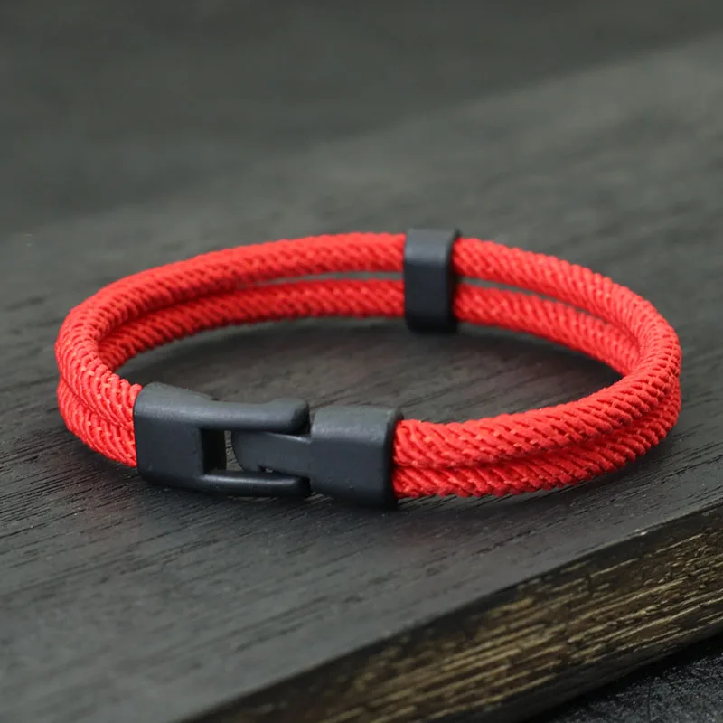 New Fashion Men Bracelet Thread Double Layer Detachable Matching Stackable Braslet Leisure Accessories Hombre Erkek Bileklik image 6