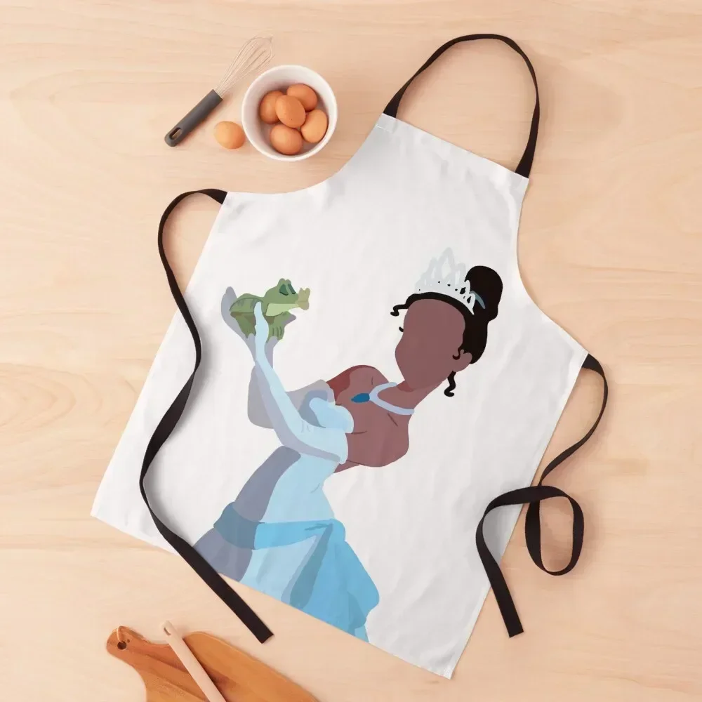 

Princess and the Frog Apron for women with pocket kitchen girl Apron