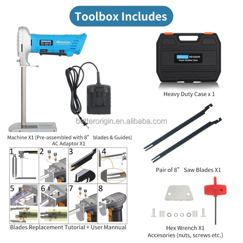 ماكينة قطع المرتبة الكهربائية الصناعية عالية الدقة TLF سكين المنشار قاطع لوح إسفنجي PU رخيص
