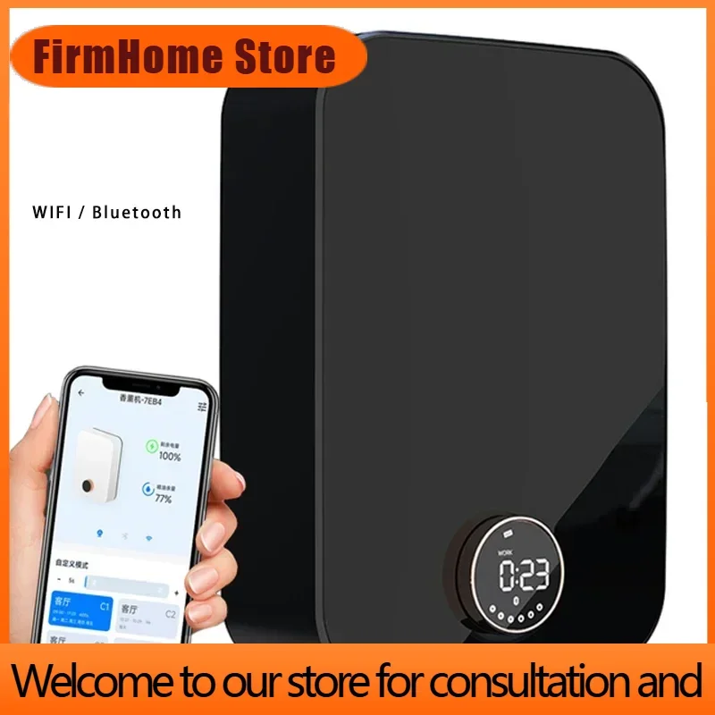 FirmHome StoreElectric Sprayer Essential Oil Diffuser Fragrance Air Freshener Scent Machine 150ML Smart Control Aroma Diffuser H
